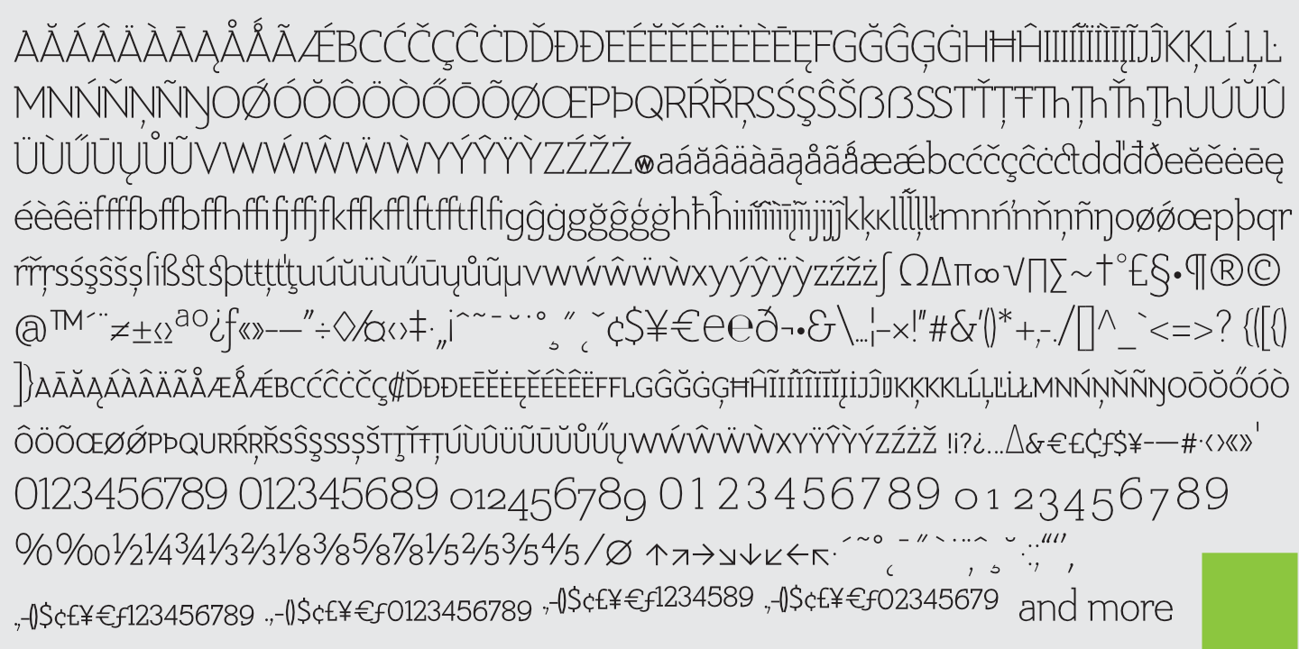 Exec Demiserif Thin Font preview